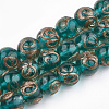 Handmade Gold Sand Lampwork Beads LAMP-T006-06E-1