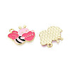 Valentine's Day Alloy Enamel Pendants ENAM-T023-13B-2