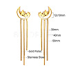304 Stainless Steel & Shell Stud Earrings for Women WG2C931-01-2