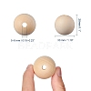 Unfinished Wood Beads WOOD-S651-30mm-LF-2