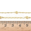 3.5MM Round Ball Brass Oval Link Chain Necklaces for Women NJEW-K271-18G-5