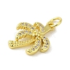 Brass Micro Pave Cubic Zirconia Pendants KK-M283-14A-01-2