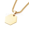 304 Stainless Steel Double Layer Necklaces NJEW-M181-25G-3