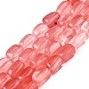 Cherry Quartz Glass Beads Strands G-T138-100-4