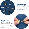 10 Sets 10 Styles Fold Over Clasp Sets FIND-FH0005-45-5