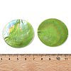Spray Painted Natural Capiz Shell Pendants SSHEL-Z002-01A-3