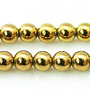 Non-magnetic Synthetic Hematite Beads Strands X-G-G091-8mm-1-1