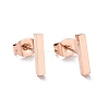 Cuboid 304 Stainless Steel Stud Crawler Earrings EJEW-O052-45-2