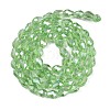 Transparent Electroplate Glass Beads Strands EGLA-N013-T10mm-B13-2