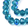 Electroplate Glass Beads Strands EGLA-A034-T10mm-L25-2