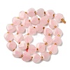 Natural Rose Quartz Beads Strands G-B044-B13-01-3