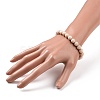 Natural Fossil Bead Stretch Bracelets BJEW-K212-B-015-5