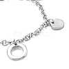 304 Stainless Steel Charm Bracelets STAS-A052-27P-2