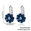 Brass Flower Hoop Earrings JJ3056-2-1