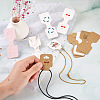 CRAFTDADY 220Pcs 11 Styles Paper Necklace Display Cards CDIS-CD0001-03-5