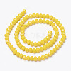 Opaque Solid Color Glass Beads Strands LS-EGLA-A034-P1mm-D04-2