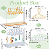 2 Sets 2 Styles Acrylic Earring Display Stands EDIS-CP0001-08-2