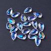 Electroplate Glass Charms EGLA-L014-06-1