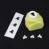 Random Single Color or Random Mixed Color Mini Plastic Craft Paper Punch Sets for Scrapbooking & Paper Crafts AJEW-L051-17-3