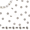 100Pcs Tibetan Style Alloy Beads Flower Spacer Beads TIBEB-LP0001-03-1