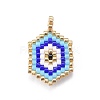 MIYUKI & TOHO Handmade Japanese Seed Beads Pendants SEED-A029-HD10-2