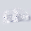 3G PS Plastic Empty Portable Facial Cream Jar MRMJ-WH0020-02-3