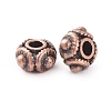 Tibetan Red Copper Metal Beads X-RLF1244Y-2