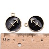 Alloy Enamel Pendants ENAM-S124-01A-08F-2