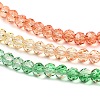 Transparent Painted Glass Beads Strands LS-DGLA-A034-T3mm-A04-4
