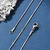 Tarnish Resistant 304 Stainless Steel Snake Chains Necklaces STAS-F094-24P-1