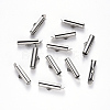 Non-Tarnish 304 Stainless Steel Slide On End Clasp Tubes X-STAS-S115-01E-P-1