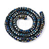 AB Color Plated Opaque Glass Beads Strands LS-GLAA-T026-3x6mm-P16-2