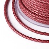 Braided Cowhide Cord WL-I004-3mm-D-25-3