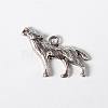 Tibetan Style Alloy Howling Wolf Pendants X-LF1753Y-NF-1