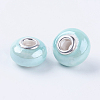 Rondelle Turquoise Handmade Porcelain Large Hole European Beads X-OPDL-G001-1-2