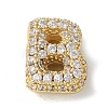 Brass Micro Pave Cubic Zirconia Beads KK-P290-61G-B-1
