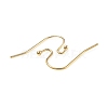 Brass Earring Hooks KK-C024-12KCG-3
