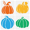 4Pcs 4 Styles PET Hollow Out Drawing Painting Stencils DIY-WH0394-0346-1