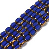 Electroplate Glass Beads Strands EGLA-P061-02A-M-2