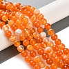 Natural Striped Agate/Banded Agate Beads Strands G-Z060-A01-A03-2