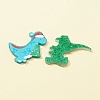 4Pcs 4 Styles Printed Opaque Acrylic Pendants MACR-FS0001-55-5