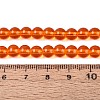Transparent Glass Beads Strands GLAA-T032-T6mm-25-2