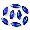 Pointed Back Glass Rhinestone Cabochons RGLA-T020-7x15mm-12-3