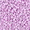 8/0 Baking Paint Glass Round Seed Beads SEED-S036-01B-08-3