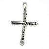 Fashionable Retro 304 Stainless Steel Cross Pendants STAS-L017-86-1