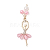 ABS Plastic Imitation Pearl & Alloy Big Pendants PALLOY-JF04992-3