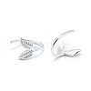 925 Sterling Silver Earrings EJEW-F186-27S-2