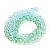 Transparent Painted Glass Beads Strands X1-DGLA-A034-T8mm-A16-5