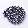 Non-Magnetic Synthetic Hematite Beads Strands X-G-H1623-10mm-1-2