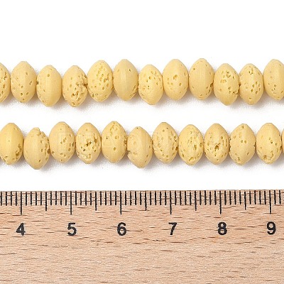 Synthetic Lava Rock Beads Strands G-B087-02A-05-1